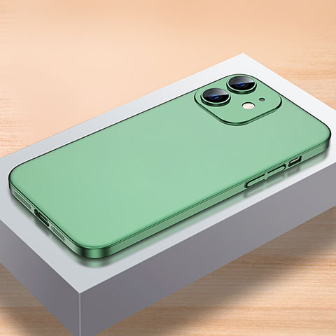 Custodia Plastica Rigida Cover Opaca QC1 per Apple iPhone 12 Mini Verde