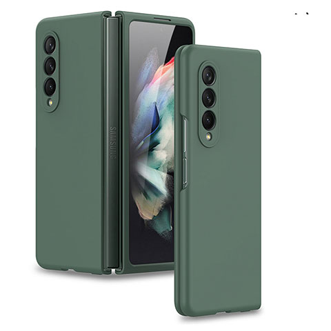 Custodia Plastica Rigida Cover Opaca R09 per Samsung Galaxy Z Fold4 5G Verde Notte