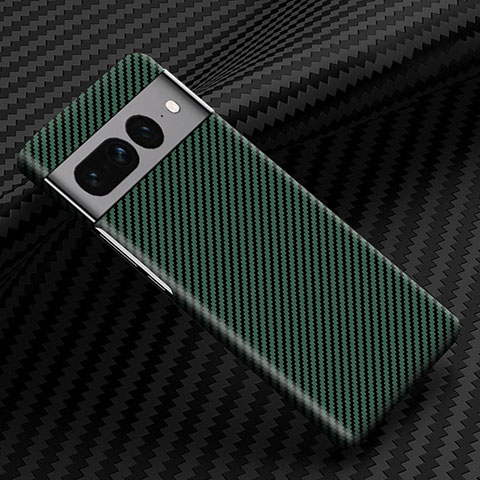 Custodia Plastica Rigida Cover Opaca Spigato per Google Pixel 7 Pro 5G Verde