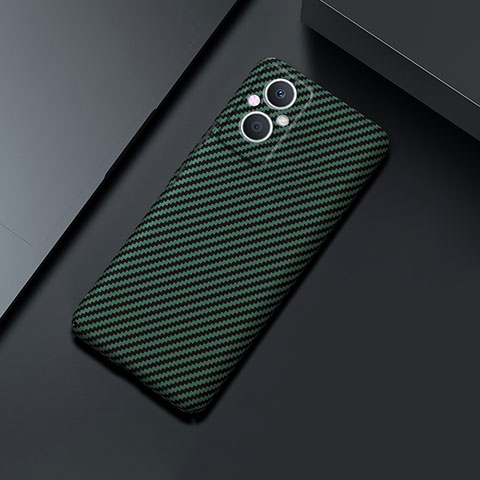 Custodia Plastica Rigida Cover Opaca Spigato per Oppo F21 Pro 5G Verde