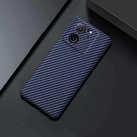 Custodia Plastica Rigida Cover Opaca Spigato per Xiaomi Redmi K60 Ultra 5G Blu