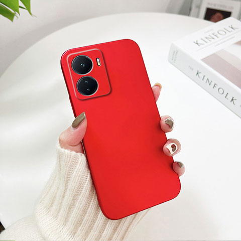 Custodia Plastica Rigida Cover Opaca YK2 per Oppo A56S 5G Rosso