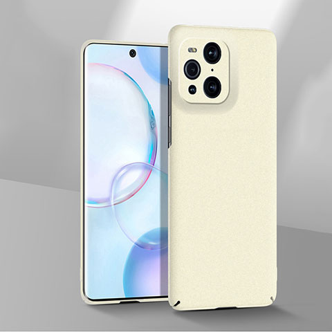 Custodia Plastica Rigida Cover Opaca YK2 per Oppo Find X3 5G Bianco