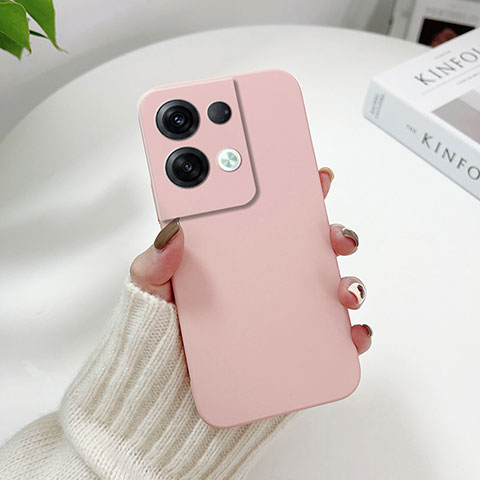 Custodia Plastica Rigida Cover Opaca YK2 per Oppo Reno9 Pro+ Plus 5G Rosa