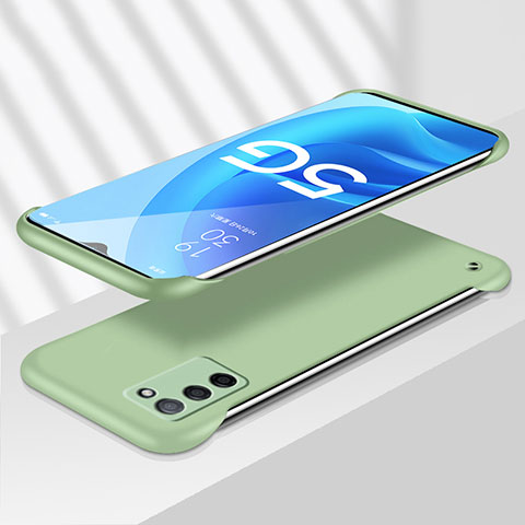 Custodia Plastica Rigida Cover Opaca YK4 per Oppo A53s 5G Verde