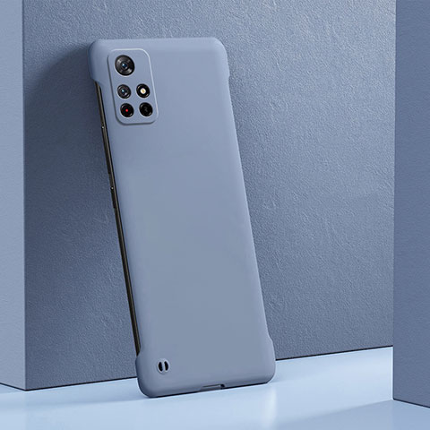 Custodia Plastica Rigida Cover Opaca YK4 per Xiaomi Mi 11i 5G (2022) Grigio Lavanda