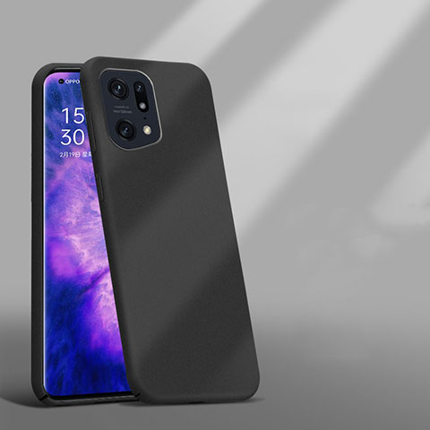 Custodia Plastica Rigida Cover Opaca YK5 per Oppo Find X5 Pro 5G Nero