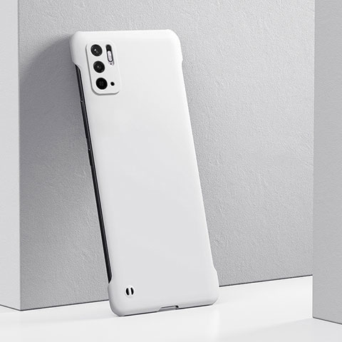 Custodia Plastica Rigida Cover Opaca YK5 per Xiaomi Redmi Note 10 5G Bianco
