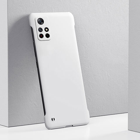 Custodia Plastica Rigida Cover Opaca YK5 per Xiaomi Redmi Note 11 5G Bianco