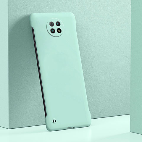 Custodia Plastica Rigida Cover Opaca YK5 per Xiaomi Redmi Note 9T 5G Ciano