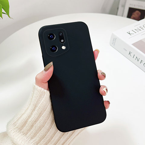 Custodia Plastica Rigida Cover Opaca YK6 per Oppo Find X5 Pro 5G Nero