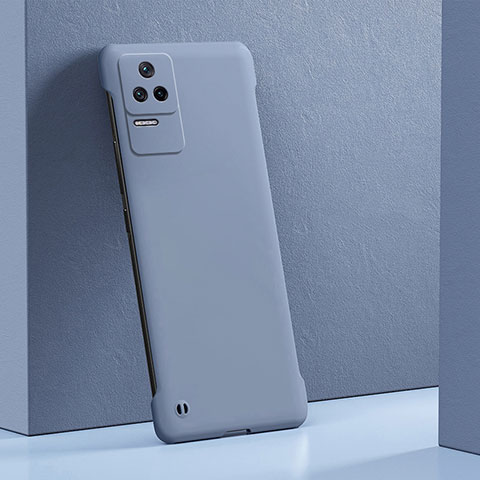 Custodia Plastica Rigida Cover Opaca YK6 per Xiaomi Poco F4 5G Grigio Lavanda