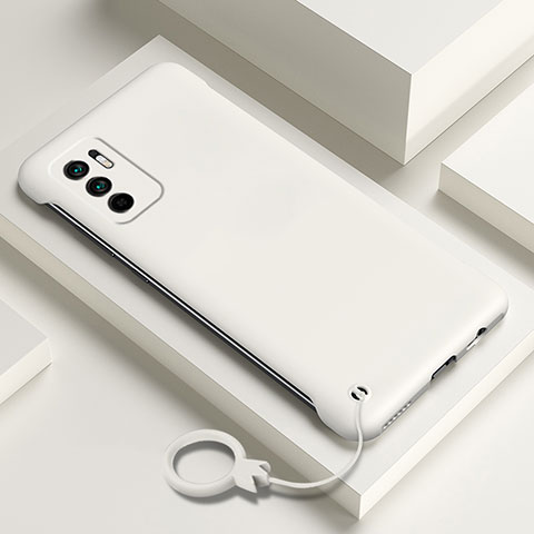 Custodia Plastica Rigida Cover Opaca YK6 per Xiaomi Redmi Note 10 5G Bianco