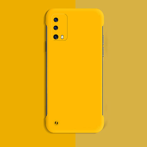 Custodia Plastica Rigida Cover Opaca YK8 per Oppo K9 5G Giallo