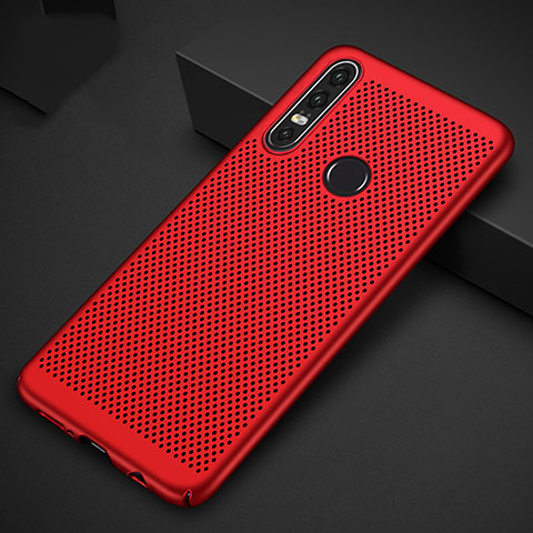 Custodia Plastica Rigida Cover Perforato P01 per Huawei P30 Lite New Edition Rosso