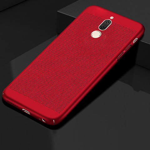 Custodia Plastica Rigida Cover Perforato per Huawei Mate 10 Lite Rosso