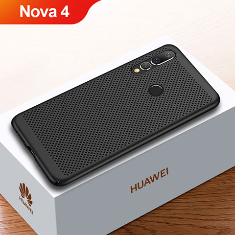 Custodia Plastica Rigida Cover Perforato per Huawei Nova 4 Nero