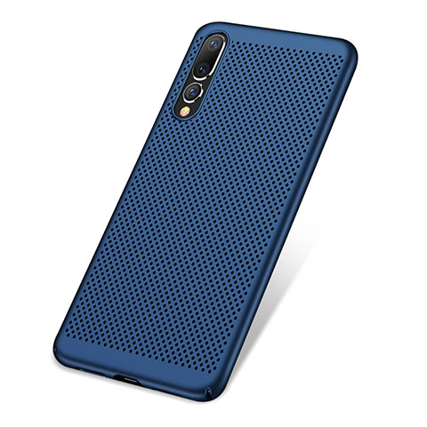 Custodia Plastica Rigida Cover Perforato per Huawei P20 Pro Blu