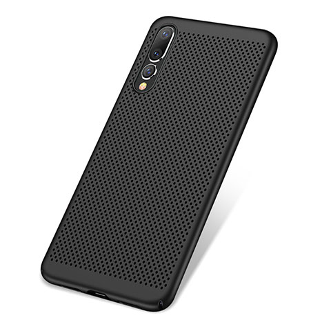 Custodia Plastica Rigida Cover Perforato per Huawei P20 Pro Nero