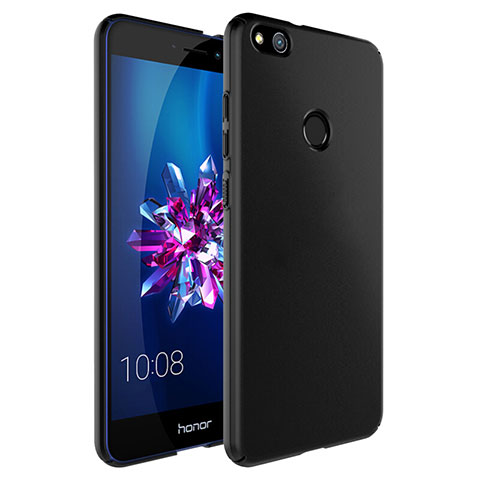 Custodia Plastica Rigida Opaca con Anello Supporto per Huawei Honor 8 Lite Nero