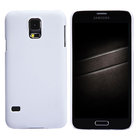 Custodia Plastica Rigida Opaca M02 per Samsung Galaxy S5 Duos Plus Bianco