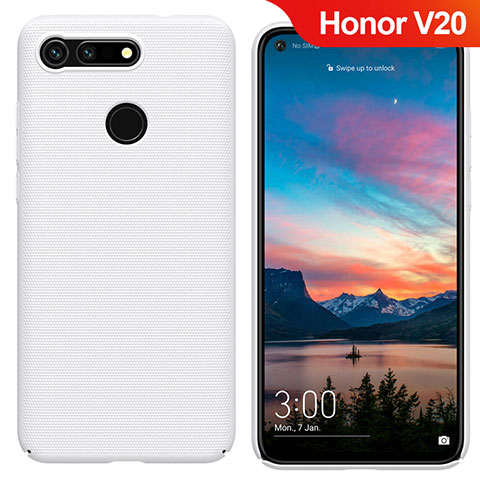 Custodia Plastica Rigida Opaca M05 per Huawei Honor V20 Bianco