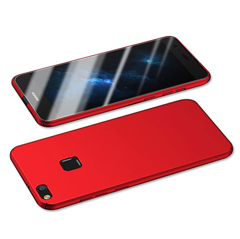 Custodia Plastica Rigida Opaca M05 per Huawei P8 Lite (2017) Rosso