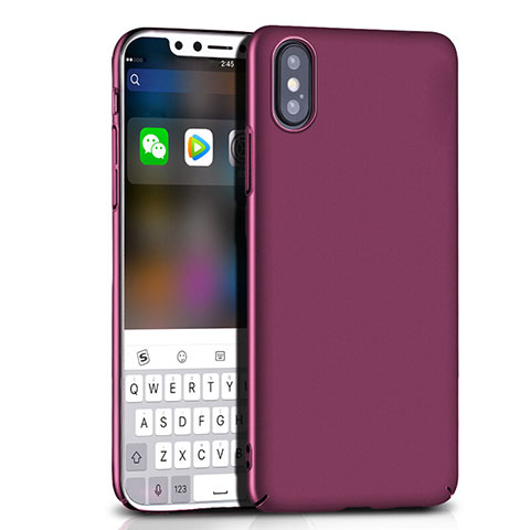 Custodia Plastica Rigida Opaca M10 per Apple iPhone Xs Max Viola