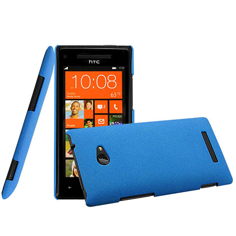 Custodia Plastica Rigida Opaca per HTC 8X Windows Phone Blu