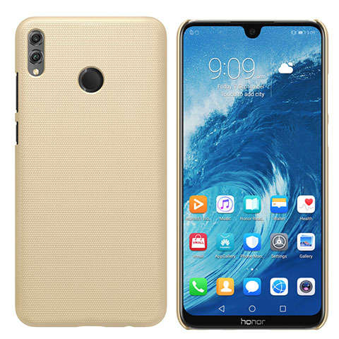 Custodia Plastica Rigida Opaca per Huawei Honor 8X Max Oro