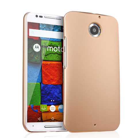 Custodia Plastica Rigida Opaca per Motorola Moto X (2nd Gen) Oro