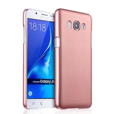 Custodia Plastica Rigida Opaca per Samsung Galaxy J5 Duos (2016) Oro Rosa