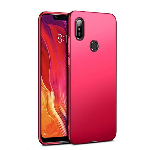 Custodia Plastica Rigida Opaca per Xiaomi Mi 8 Rosso