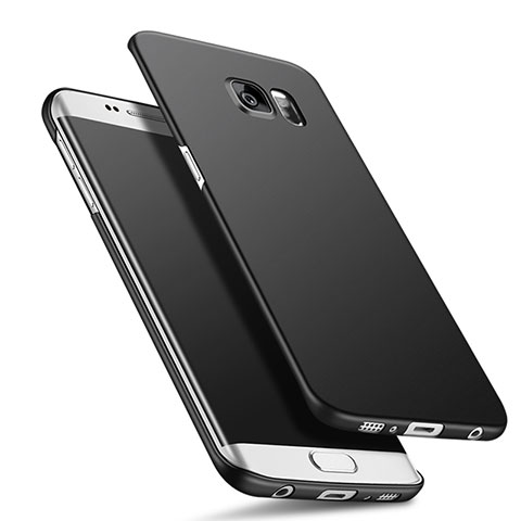 Custodia Plastica Rigida Opaca Q02 per Samsung Galaxy S6 Edge+ Plus SM-G928F Nero