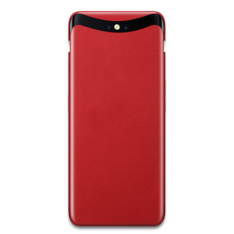 Custodia Plastica Rigida Opaca Spigato per Oppo Find X Rosso