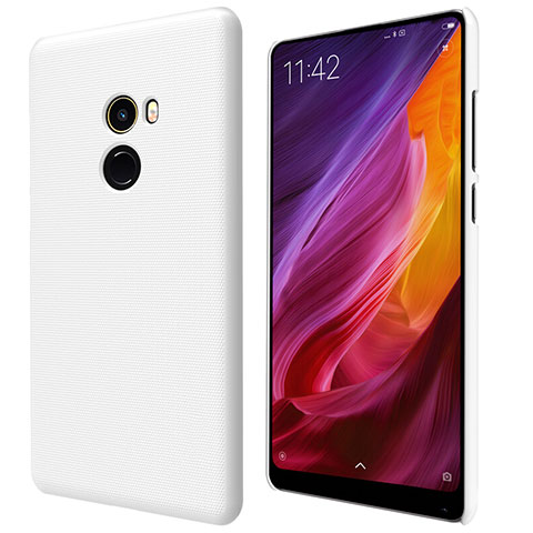 Custodia Plastica Rigida Perforato per Xiaomi Mi Mix 2 Bianco