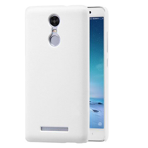 Custodia Plastica Rigida Perforato per Xiaomi Redmi Note 3 Pro Bianco