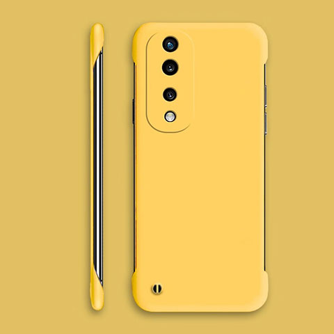 Custodia Plastica Rigida Senza Cornice Cover Opaca P01 per Huawei Honor 70 Pro+ Plus 5G Giallo