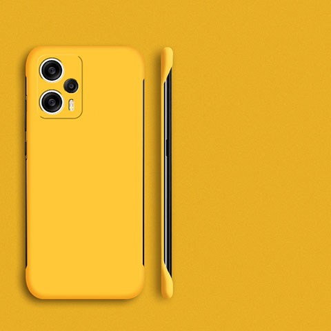 Custodia Plastica Rigida Senza Cornice Cover Opaca P01 per Xiaomi Redmi Note 12 Turbo 5G Giallo