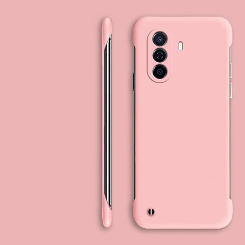 Custodia Plastica Rigida Senza Cornice Cover Opaca per Huawei Enjoy 50 Rosa