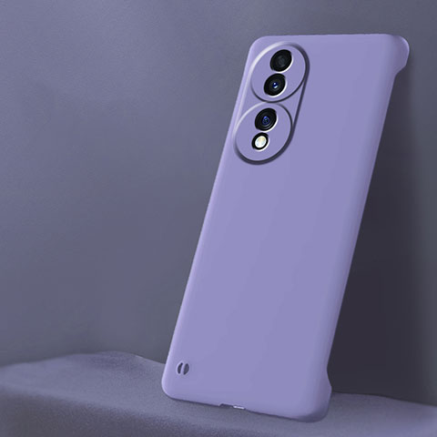 Custodia Plastica Rigida Senza Cornice Cover Opaca per Huawei Honor 70 5G Viola