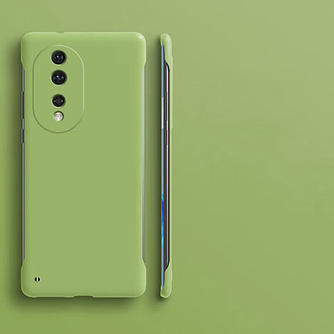 Custodia Plastica Rigida Senza Cornice Cover Opaca per Huawei Honor 80 5G Verde Pastello