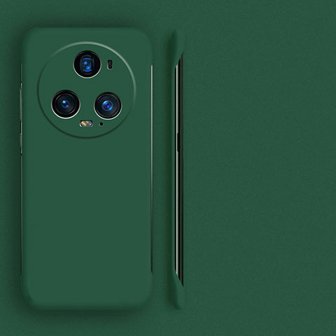 Custodia Plastica Rigida Senza Cornice Cover Opaca per Huawei Honor Magic5 Pro 5G Verde Notte