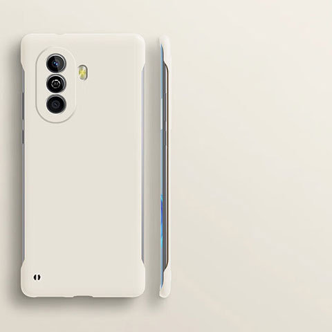 Custodia Plastica Rigida Senza Cornice Cover Opaca per Huawei Nova Y71 Bianco