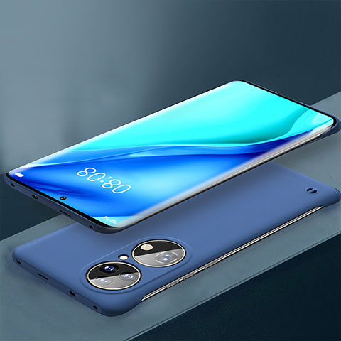 Custodia Plastica Rigida Senza Cornice Cover Opaca per Huawei P50 Pro Blu