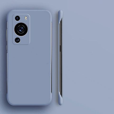 Custodia Plastica Rigida Senza Cornice Cover Opaca per Huawei P60 Pro Grigio Lavanda