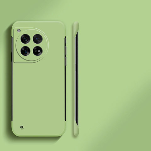 Custodia Plastica Rigida Senza Cornice Cover Opaca per OnePlus 12R 5G Verde Pastello