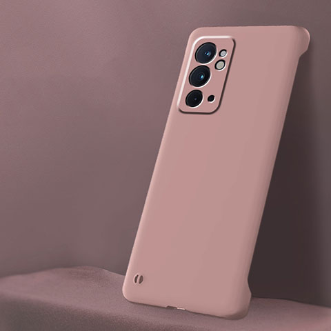 Custodia Plastica Rigida Senza Cornice Cover Opaca per OnePlus 9RT 5G Rosa