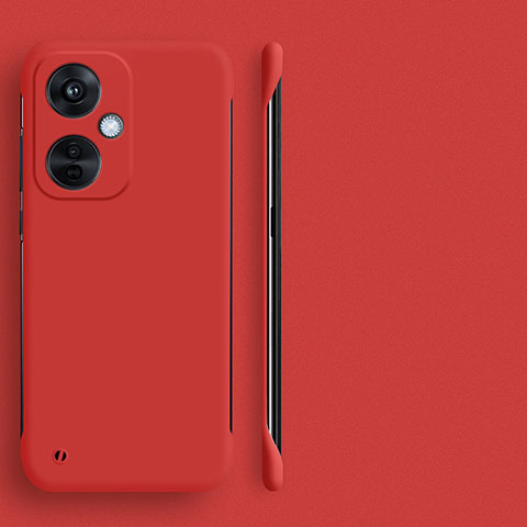 Custodia Plastica Rigida Senza Cornice Cover Opaca per OnePlus Nord CE 3 5G Rosso