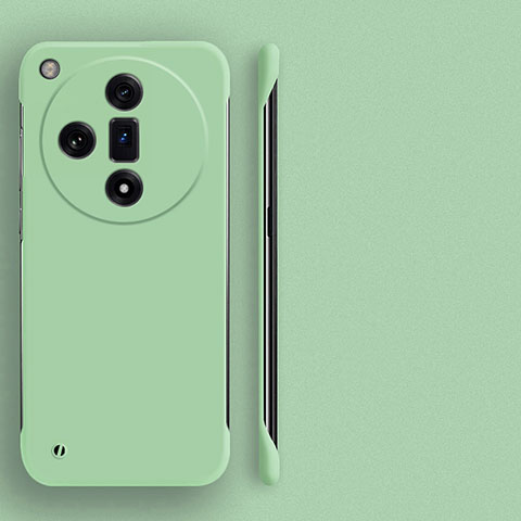 Custodia Plastica Rigida Senza Cornice Cover Opaca per Oppo Find X7 Ultra 5G Verde Pastello